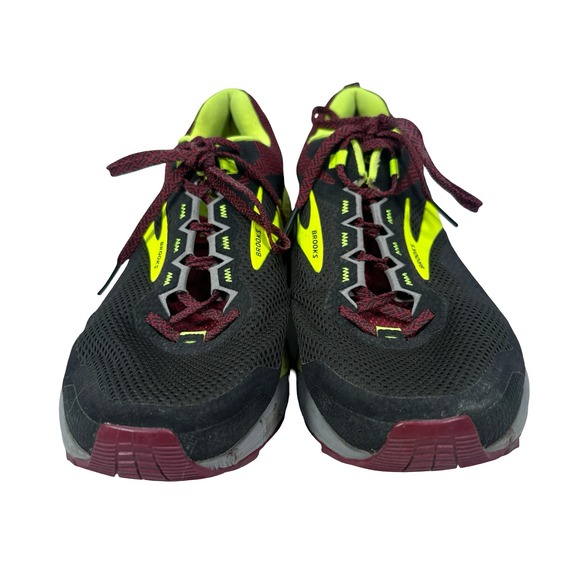 Brooks Cascadia 14 Mens Trail Running Shoes Black Lime Burgundy Gray Size 10 main image 6